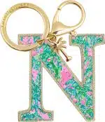 Leatherette Initial Keychain, Letter Bag Charm for Women - Image 12