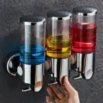 Triple500Ml Soap Dispenser Wall-Mount Shower Bath Shampoo Dispenser Liquid Soap Container Soap and Gel Dispenser Single/Double/ - Image 3