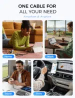 240W USB C to USB C Fast Charging Cable 6.6FT Soft Silicone – Charger Cord for iPhone 16 Pro Max, MacBook Pro/Air, iPad Pro/Air, Samsung S25/S24/S23, Switch 2 – Black - Image 8