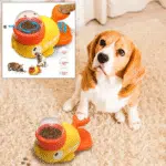 Dog Puzzle Feeder – Cartoon Duck Design Food Dispenser Toy | Interactive Anti-Slip Pet Feeder for Puppies & Cats