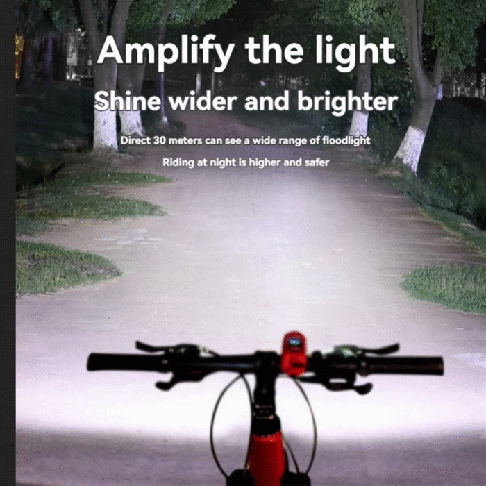 ABMO Bike Light and Horn 2-In-1 Set for Night Riding, Night Cycling Flashlight Accessories, 4 Light Modes, Ipx5 Black - Image 5