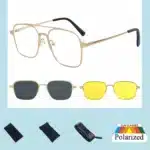New Metal 3 in 1 Polarized Sunglasses Men Style Magnet Clip on Glasses Frame Trend 2024 Optical Computer Glasses UV400 - Image 4