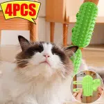 4/1PCS Silicone Pet Cat Hair Removal Massage Comb Cat Dog Scratching Rubbing Brush Kitten Grooming Self Cleaning Scratcher Combs - Image 2