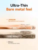 iPhone 17 / 16 / 15 Pro Max Case with Lens Protection – Transparent Anti-Yellow Shockproof Cover - Image 3