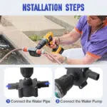 Portable Hand Electric Drill Pump Dc Self-Priming Water Pump Household Combination Hardware Tools Pump with Shelves and Fixers - Image 3