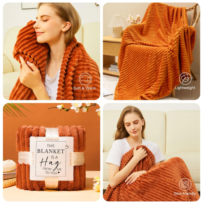 Fall Gifts Basket for Women – Cozy Spa Gift Set with Blanket, Candle, Socks, Wine Tumbler & Self-Care Essentials (Autumn, Birthday, Thanksgiving, Christmas, Get Well) - Image 4
