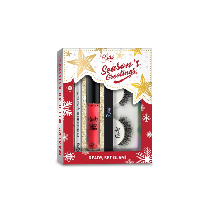 Ready, Set Glam! Makeup Gift Set – Eyeliner, Matte Liquid Lip Color & 3D Faux Mink Lashes - Image 1