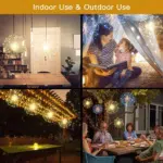 Fairy String Lights, 120 LED, 8 Modes, Battery Operated, Waterproof, Copper Wire, Christmas Lights, Party Lights - Image 4