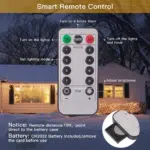 Fairy String Lights, 120 LED, 8 Modes, Battery Operated, Waterproof, Copper Wire, Christmas Lights, Party Lights - Image 3