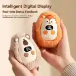 Plush Portable Hand Warmer – Fast Heating Long Battery Life & 3-Speed Temperature Control