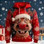 Christmas Men'S 3D Print 3D 3D Cartoon Sweatshirts Sweatshirt Sweatshirt Long Sleeve Sweatshirt Crew Neck 3D Funny 3D Print Christmas Vacation Party Crewneck 3D Print 3D Winter Spring & Fall - Image 2
