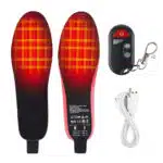 Slim Heated Insoles for Shoes – USB Rechargeable Remote Control Warm Insoles