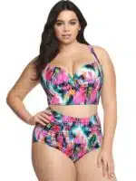 Women’s Plus Size High-Waist Bikini Swimsuit Set