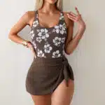 Women’s Bodycon One-Piece Dress Swimsuit - Image 4