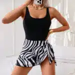 Women’s Bodycon One-Piece Dress Swimsuit - Image 3