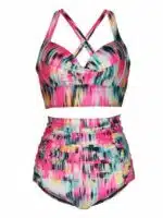 Women’s Plus Size High-Waist Bikini Swimsuit Set - Image 2