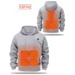 Heated Hoodie for Men & Women – USB Rechargeable Fleece Lined Winter Sweatshirt (UK)