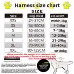 Customizable Reflective Service Dog Harness – Adjustable No-Pull Nylon Vest with Personalized Velcro Tag & Leash (XXS–XXL) - Image 4